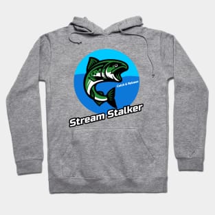 Stream Stalker Fishing Design Hoodie